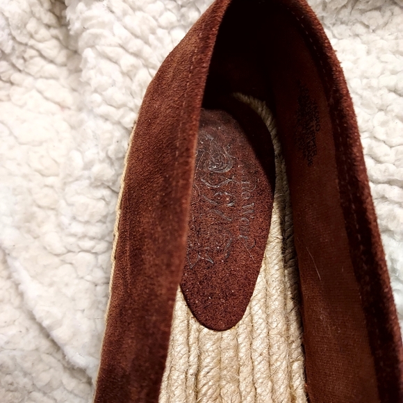 Nine West "Vaoro" Brown Suede w/Studs Raffia Sole Loafers Espadrilles 7.… - Picture 7 of 12